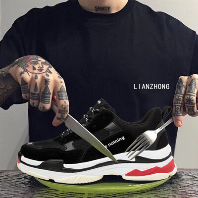 

Ins super fire shoes British wind retro couple street shooting color casual sports tide shoes thick old shoes men