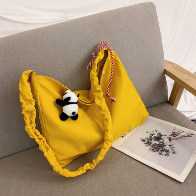 

Tailored Female Bag Large Capacity Shoulder Bag Student Slung Fashion Wild Cloth Bag