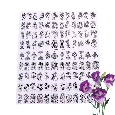 

108pcs 3D DIY Flower Design Nail Art Stickers Flower Manicure Tips Decals