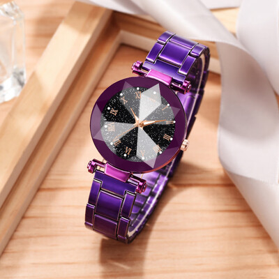 

RM Cool MultiAngle Fashion Simple Raise Star Sky Dial Ladie Steel Belt Quartz Watch