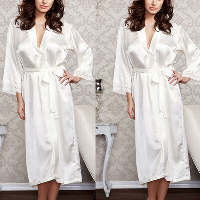 

Women Sexy Lingerie Silk Lace Robe Dress Babydoll Nightdress Nightgown Sleepwear