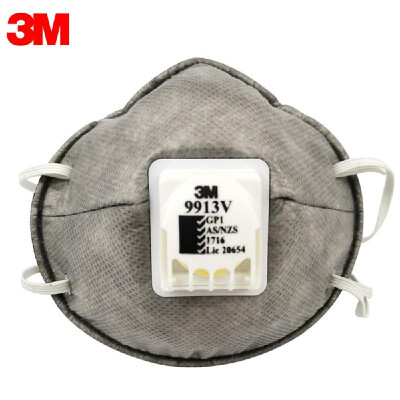 

10Pcs 3M 9913V Particulate Respirator KN90 with Exhalation Valve Against Non-oil-based Particulate Anti-organic Odor Dust-proof Ma