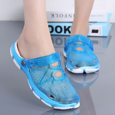 

Rose Womens Summer Beach Slippers Non-Slip Breathable Home Wild Casual Hole Shoes