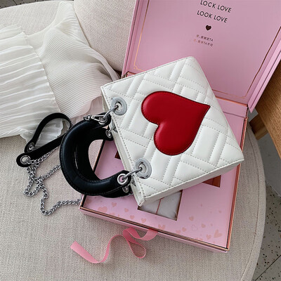 

Chic leisure bag fashion simple collision color girl bag new 2019 girl handbag single shoulder bag oblique satchel bag
