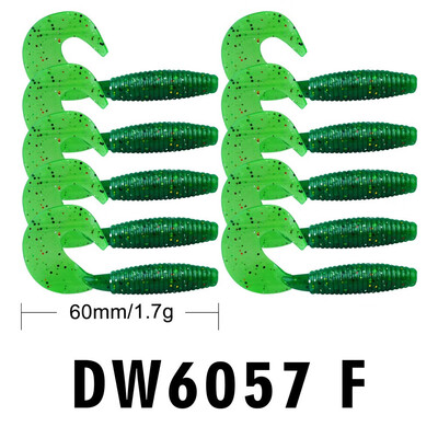 

VISSEN 10Pcslot Fishing Lure 6cm 17g Silicone Wobbler Swimbait Artificial Colorful Silicone Soft Bait Fake Lures Fly Fishing