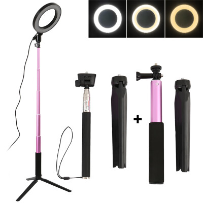 

LED Dimmable Studio Camera Ring Light Photo Phone Video Fill Lamp Annular Light with Tripods New