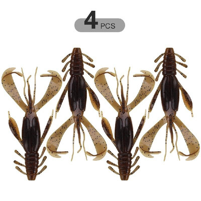 

5PCS Soft Shrimp 55cm 15g Bait Soft Lures 10cm 10g Swimbait for Freshwater Fishing