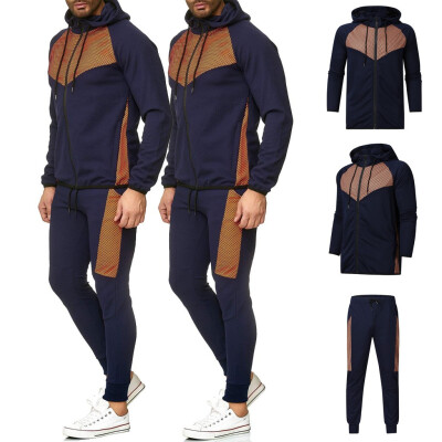 

Toponeto Men Casual Slim Fit Zipper Sweatshirt Tracksuit Sport Hoodies Suits&Sets