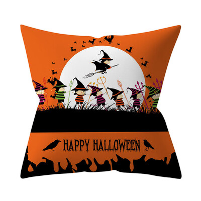 

Happy Halloween Square Pillow Cases Car Sofa Cushion Cover Home Decor
