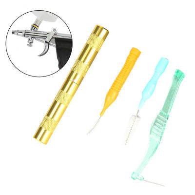 

Greensen 4pcs Airbrush Spray Cleaning Tools Kit 3 Cleaning Brushes Cleaning Knife