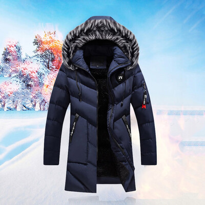 

Toponeto Mens Autumn Winter Casual Solid Jacket Long Sleeved Coat