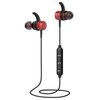 

New Wireless Bluetooth Headset T1 Metal Magnet Neck Hanging Sweat Stereo Sports Headphones Multi-color Optional For IPhone Andro