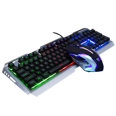 

V1 USB Wired Backlit Mechanical Gaming Keyboard&Adajustable Mouse Set