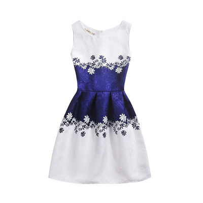 

Children Girls Princess Dress Sleeveless Kids Dresses For Girls Printed Casual Children Clothing Vestido Infantil 8-13Y