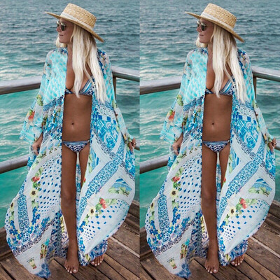 

Women Summer Chiffon Bikini Cover Up Swimwear Bathing Suit Beach Dress Long Maxi