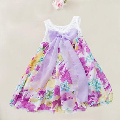 

New Baby Girls Kids Dress Two-way Skirt Chiffon Sweet Summer Braces Dress