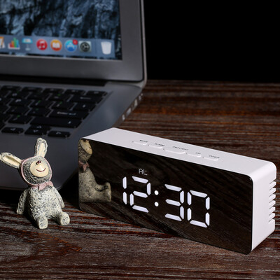 

Siaonvr Multi Functional Digital LED Mirror Clock Alarm Night Lights Thermometer