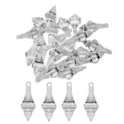 

20pcs Acrylic Crystal Beads Hanging Pendant Chandelier Wedding Party Decor