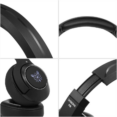 

ONIKUMA K9 Gaming Headsets 35mm Wired Over Ear Headphones RGB Lights Noise Canceling E-Sport Earphone with Microphone Volume Cont