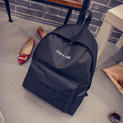 

Fashion Women 2019 Hot Sales Girls Youth Teenage Female Letters Print Backpack Student School Bag Travel Bags