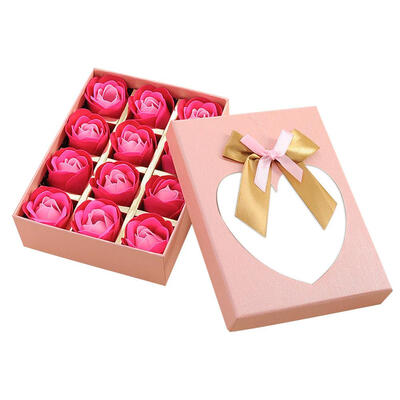 

12pcs Rose Flowers Scented Soap Bath Body Perfumed Soap Valentine Day Gift