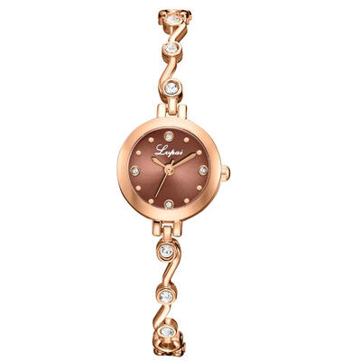

Fashion Women Watches Luxury Dial Ladies Quartz Wristwatch Rose Gold Alloy Strap Casual Clock Dress Party Zegarki Damskie