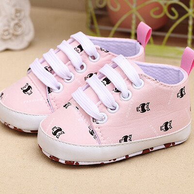 

Newborn InfantBaby Cartoon Girls Boys Soft Prewalker Casual Flats Shoes