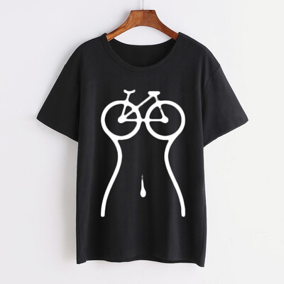 

Starmoon Women Girls Plus Size Print Bike Shirt Short Sleeve T Shirt Blouse Tops