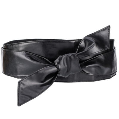 

2018 Hot leisure Comfortable Women Sash Belt Wide Leather Soft Self Tie Bowknot Band Wrap Plus Size Accessory