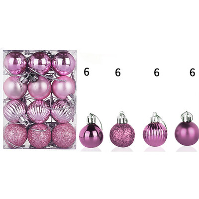 

Tailored 30mm Christmas Xmas Tree Ball Bauble Hanging Home Party Ornament Decor 24PC