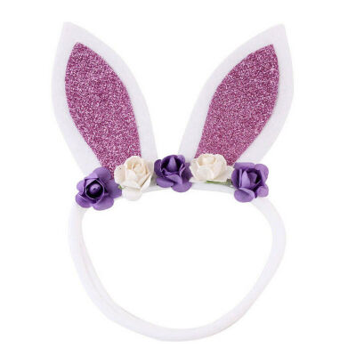 

Fashion Baby Girls Toddler Kids Rabbit Ears Flower Hair Band Headband Headwear