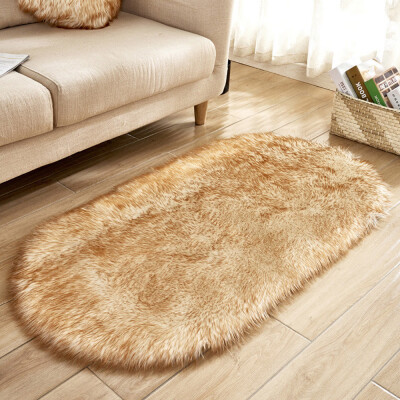 

Toponeto Soft Rug Chair Cover Artificial Sheepskin Wool Warm Hairy Carpet Seat Mats Rug