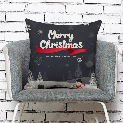 

Siaonvr Home Decor Cushion Cover Merry Christmas Pillowcase Sofa Throw Pillow Covers