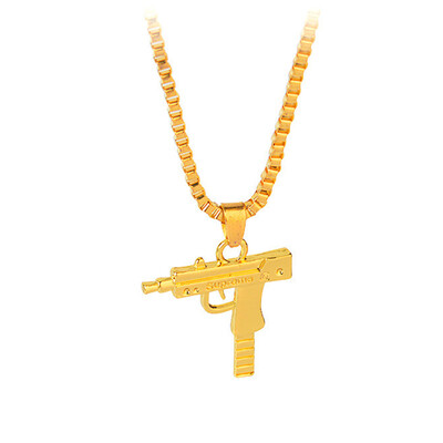 

NEW-Gun Necklaces Pendants Pistols Necklaces Decorative Chains