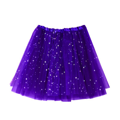 

Roseonmyhand Womens Pleated Gauze Short Skirt Adult Tutu Dancing Skirt