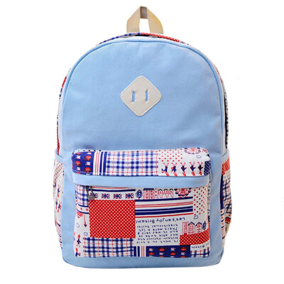 

Tailored Vintage Women Canvas Backpacks Sweet Printing Schoolbag GN