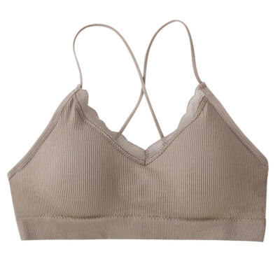 

Summer Padded Crop Top Sexy Underwear Women Solid Wrapped Chest Tops