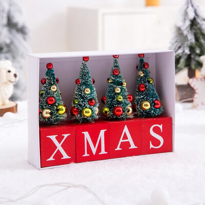 

Christmas Decorations Mini Joy Xmas Christmas Tree Decoration Hotel Party Table Window Display