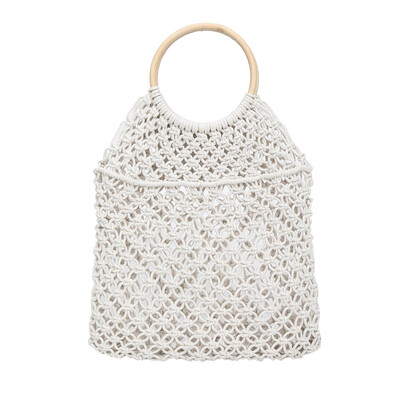 

Tailored Womens Fashion Straw Woven Bag Solid Color Handbag Wild Hollow Beach Bag