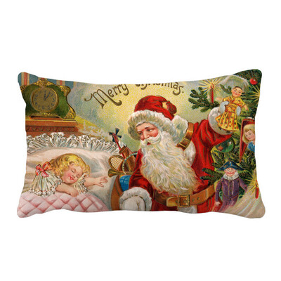

〖Follure〗Christmas Pillow Sofa Waist Throw Cushion Cover Home Decor A