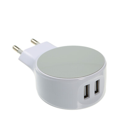 

EU Plug 2 Ports USB Charger Wall Adapter EU Adapter 5V 21A for iPhone Samsung Xiaomi