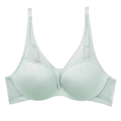 

Womens Mesh Breathable Push Up Bra Sexy Solid Color Hollow Out Seamless Bra Lingerie Wire Free Bralette Women Underwear