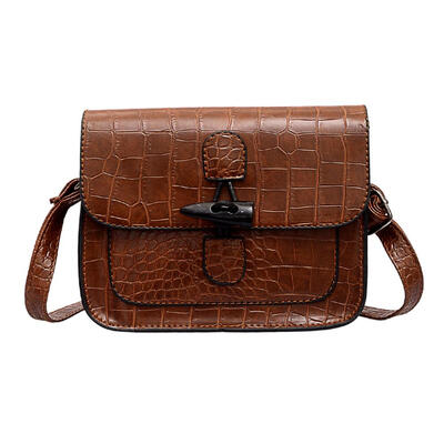 

Alligator Pattern Shoulder Handbags Women Leather Square Crossbody Bags