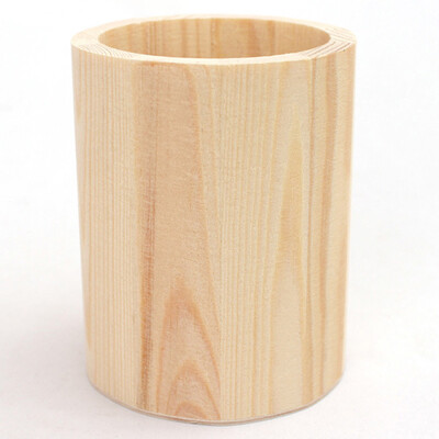 

Wooden Pencil Stand Holder Box Multi-function Pen Office Organizer Container