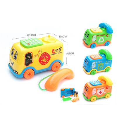 

〖Follure〗2017 Baby Toys Music Cartoon Bus Phone Educational Developmental Kids Toy Gift