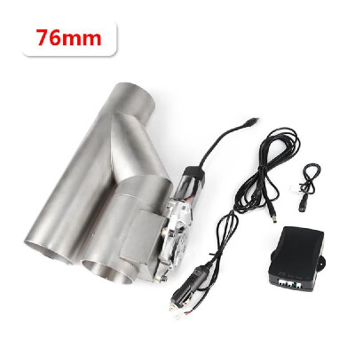 

25" 30" Stainless Steel Headers Y Pipe Double Electric Exhaust Cutout Dual Valve With Remote Control Cut Out Kit AutomaticManu