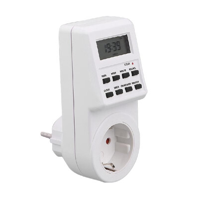 

Plug-in Programmable Timer Switch Socket with Clock Summer Time Multi Function