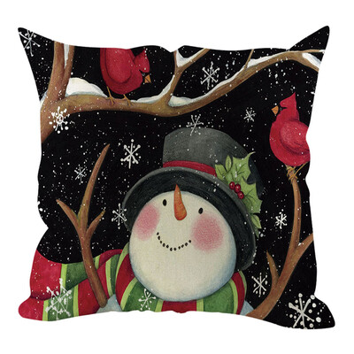 

Siaonvr Christmas Pillow Cover Pillowcases Decorative Sofa Cushion Cover Home Decoration