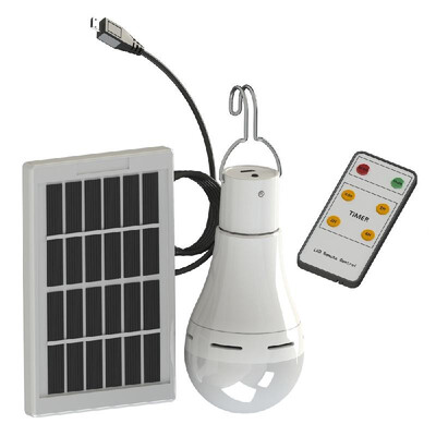 

9W 7W Portable LED Solar Powered Camping Light Bulb Remote Controlled Waterproof Outdoor Hanging Tent Lantern USB Solar Panel Ch