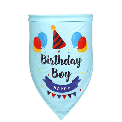 

Birthday Triangle Pet Supplies Dog Collars Neckerchief Cat Neck Scarf Necklace